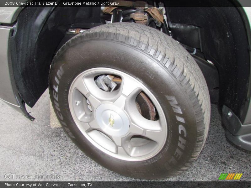 Graystone Metallic / Light Gray 2008 Chevrolet TrailBlazer LT