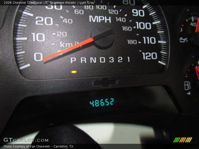 Graystone Metallic / Light Gray 2008 Chevrolet TrailBlazer LT