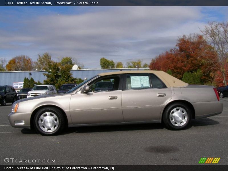 Bronzemist / Neutral Shale 2001 Cadillac DeVille Sedan