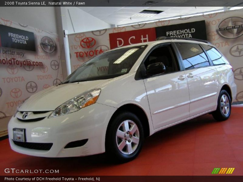 Natural White / Fawn 2008 Toyota Sienna LE