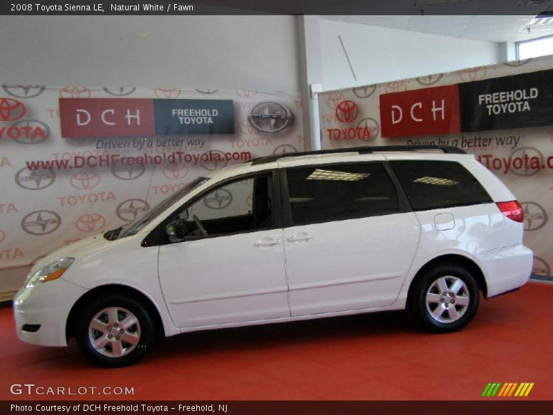 Natural White / Fawn 2008 Toyota Sienna LE