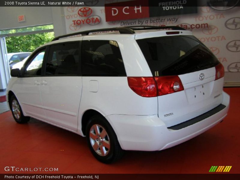 Natural White / Fawn 2008 Toyota Sienna LE