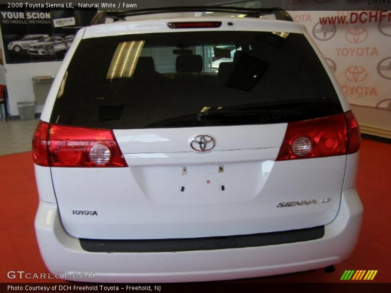 Natural White / Fawn 2008 Toyota Sienna LE