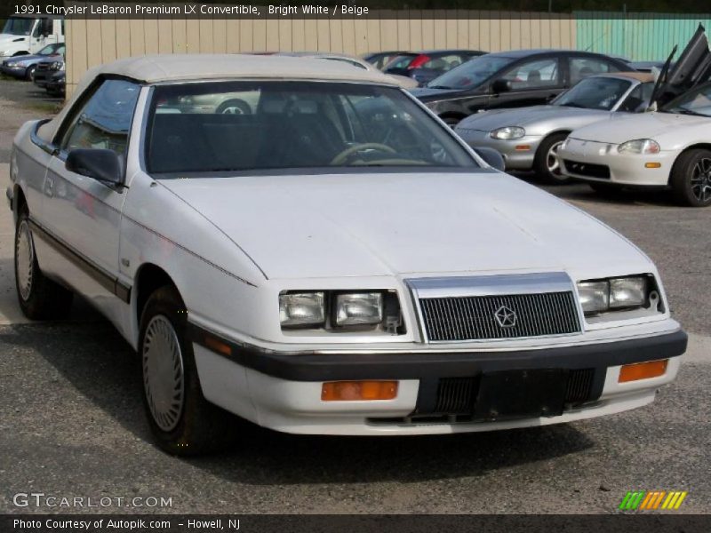 Front 3/4 View of 1991 LeBaron Premium LX Convertible