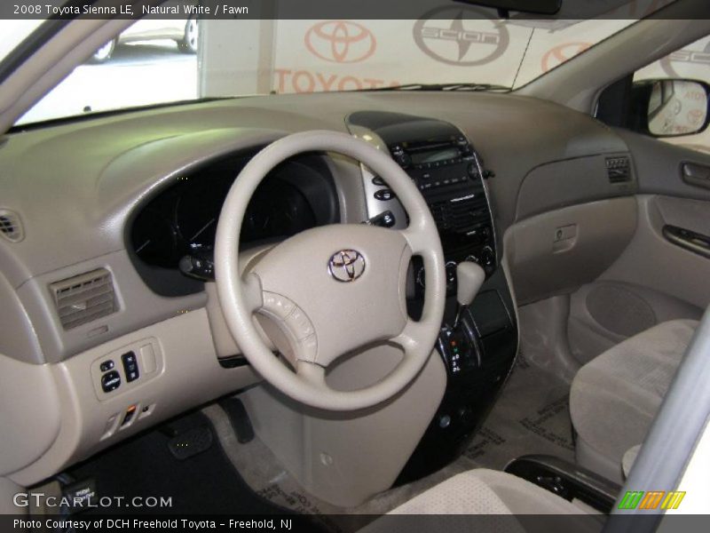 Natural White / Fawn 2008 Toyota Sienna LE