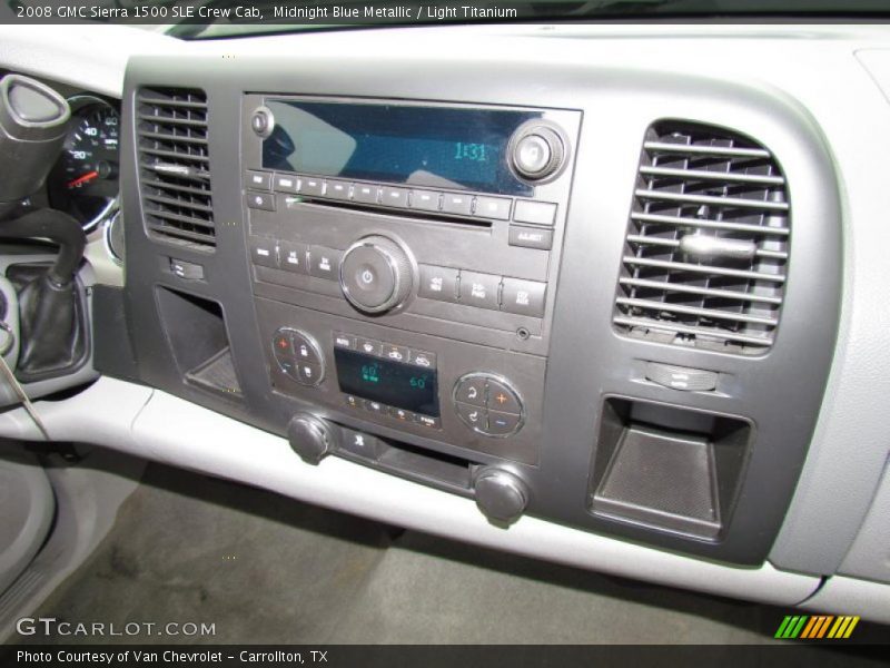 Midnight Blue Metallic / Light Titanium 2008 GMC Sierra 1500 SLE Crew Cab