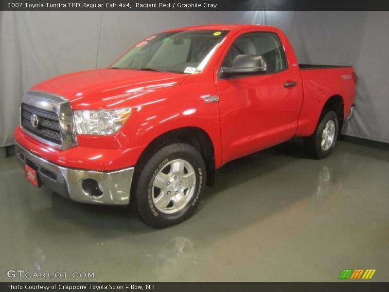 Radiant Red / Graphite Gray 2007 Toyota Tundra TRD Regular Cab 4x4