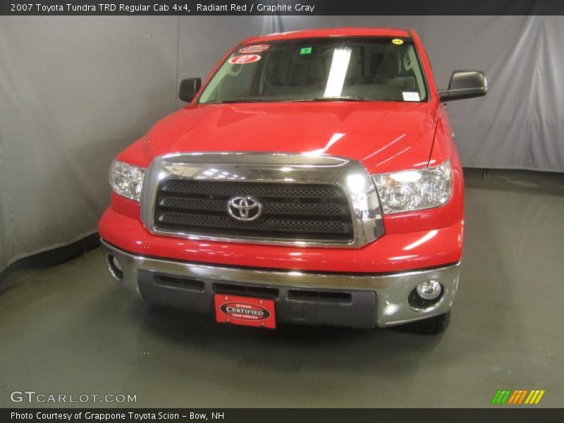 Radiant Red / Graphite Gray 2007 Toyota Tundra TRD Regular Cab 4x4