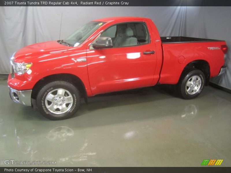 Radiant Red / Graphite Gray 2007 Toyota Tundra TRD Regular Cab 4x4