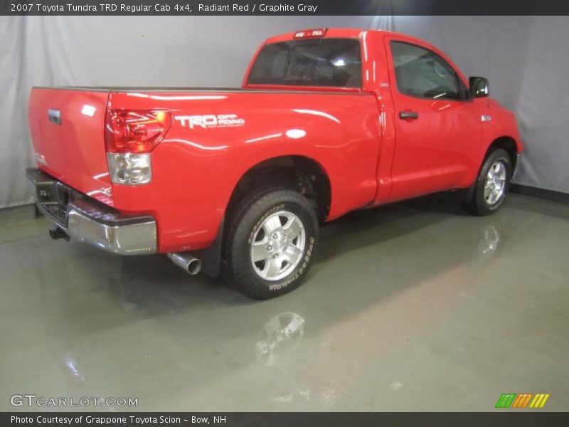Radiant Red / Graphite Gray 2007 Toyota Tundra TRD Regular Cab 4x4