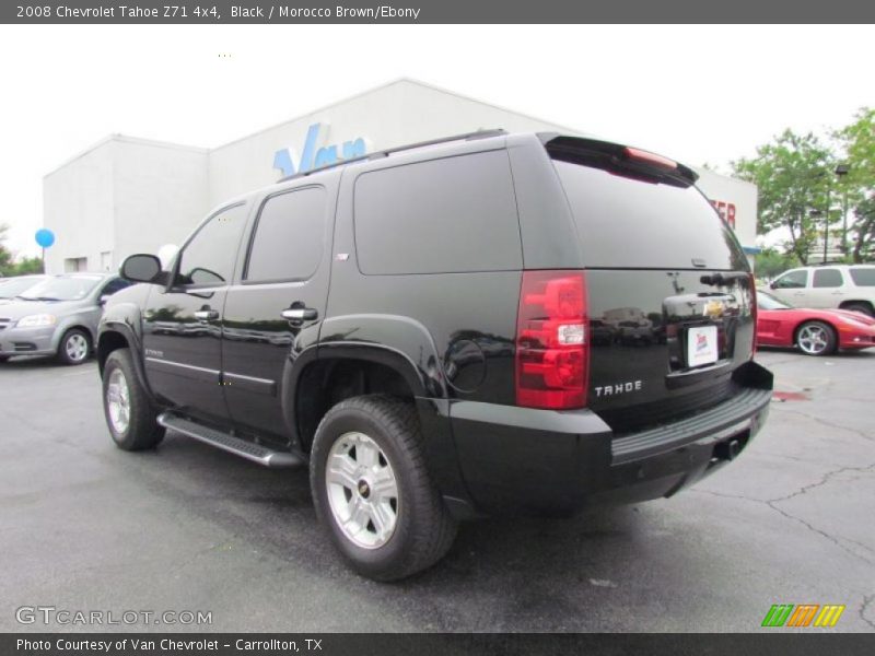 Black / Morocco Brown/Ebony 2008 Chevrolet Tahoe Z71 4x4