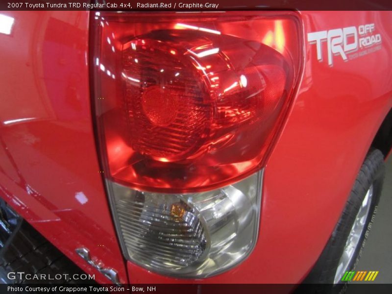 Radiant Red / Graphite Gray 2007 Toyota Tundra TRD Regular Cab 4x4