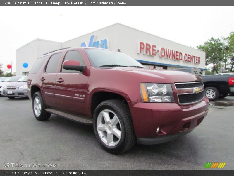 Deep Ruby Metallic / Light Cashmere/Ebony 2008 Chevrolet Tahoe LT
