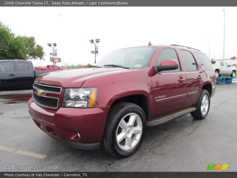 Deep Ruby Metallic / Light Cashmere/Ebony 2008 Chevrolet Tahoe LT