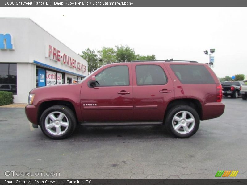 Deep Ruby Metallic / Light Cashmere/Ebony 2008 Chevrolet Tahoe LT