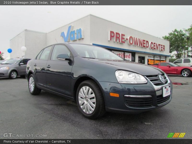 Blue Graphite Metallic / Titan Black 2010 Volkswagen Jetta S Sedan