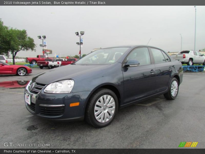 Blue Graphite Metallic / Titan Black 2010 Volkswagen Jetta S Sedan