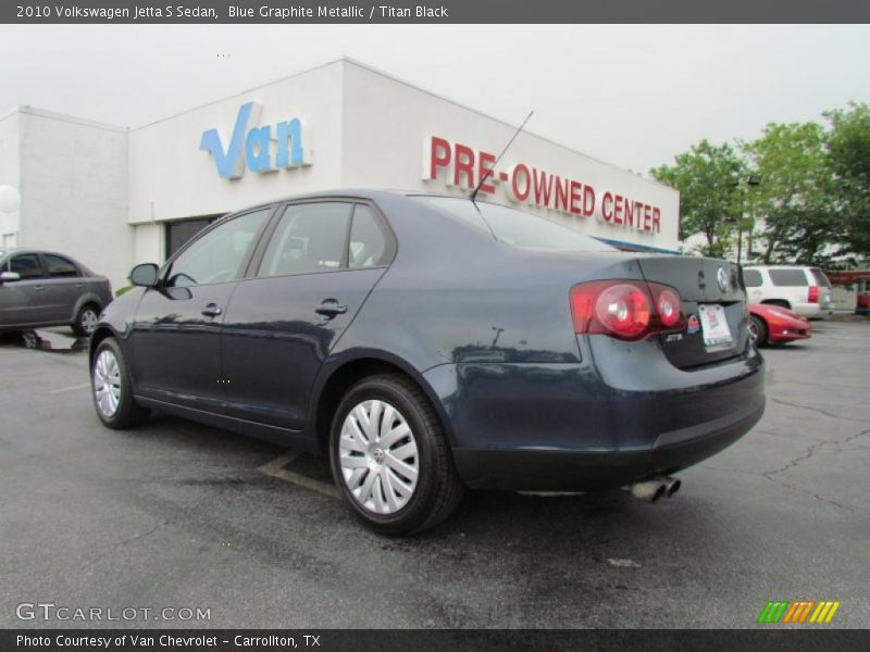 Blue Graphite Metallic / Titan Black 2010 Volkswagen Jetta S Sedan