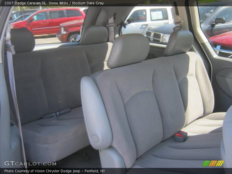 Stone White / Medium Slate Gray 2007 Dodge Caravan SE