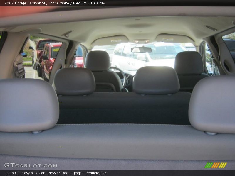 Stone White / Medium Slate Gray 2007 Dodge Caravan SE