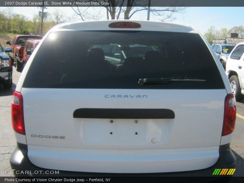 Stone White / Medium Slate Gray 2007 Dodge Caravan SE