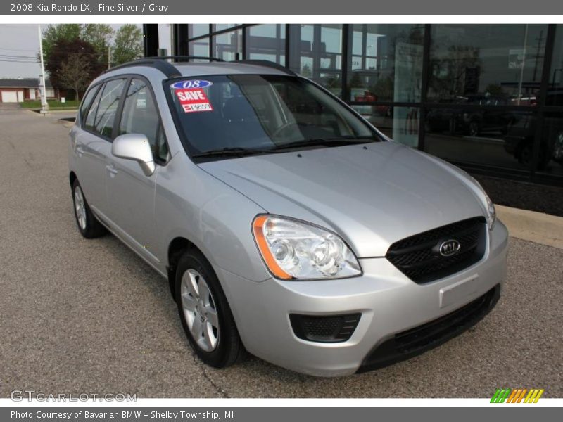 Fine Silver / Gray 2008 Kia Rondo LX