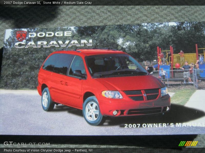 Stone White / Medium Slate Gray 2007 Dodge Caravan SE