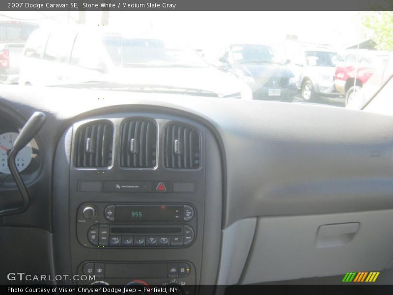 Stone White / Medium Slate Gray 2007 Dodge Caravan SE