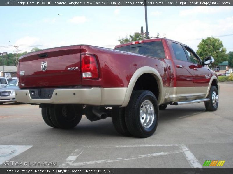  2011 Ram 3500 HD Laramie Longhorn Crew Cab 4x4 Dually Deep Cherry Red Crystal Pearl