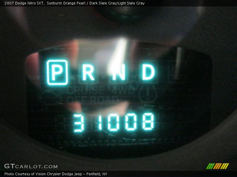 Sunburst Orange Pearl / Dark Slate Gray/Light Slate Gray 2007 Dodge Nitro SXT