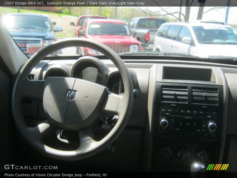 Sunburst Orange Pearl / Dark Slate Gray/Light Slate Gray 2007 Dodge Nitro SXT