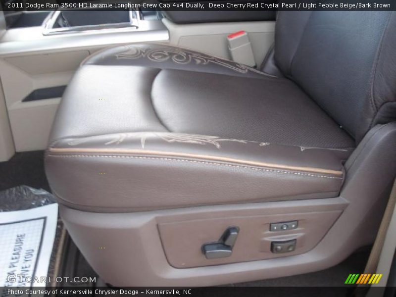 2011 Ram 3500 HD Laramie Longhorn Crew Cab 4x4 Dually Light Pebble Beige/Bark Brown Interior