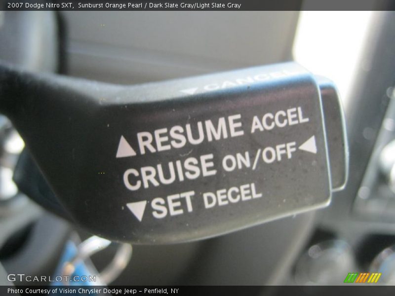 Sunburst Orange Pearl / Dark Slate Gray/Light Slate Gray 2007 Dodge Nitro SXT