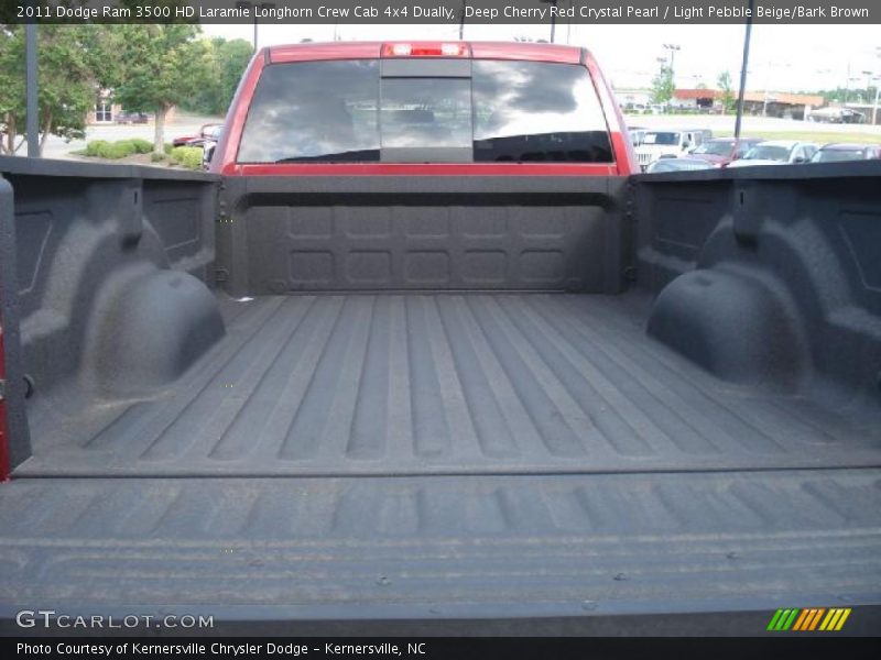 Deep Cherry Red Crystal Pearl / Light Pebble Beige/Bark Brown 2011 Dodge Ram 3500 HD Laramie Longhorn Crew Cab 4x4 Dually