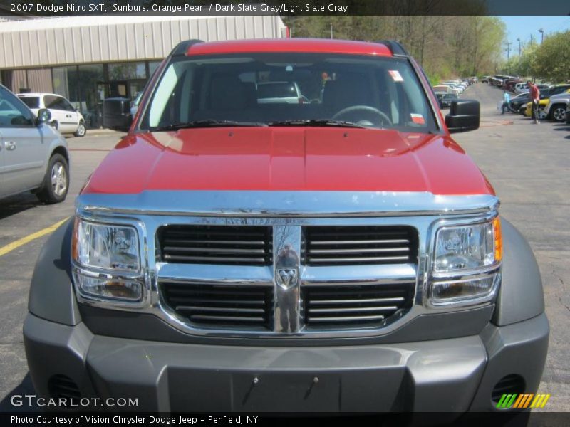 Sunburst Orange Pearl / Dark Slate Gray/Light Slate Gray 2007 Dodge Nitro SXT