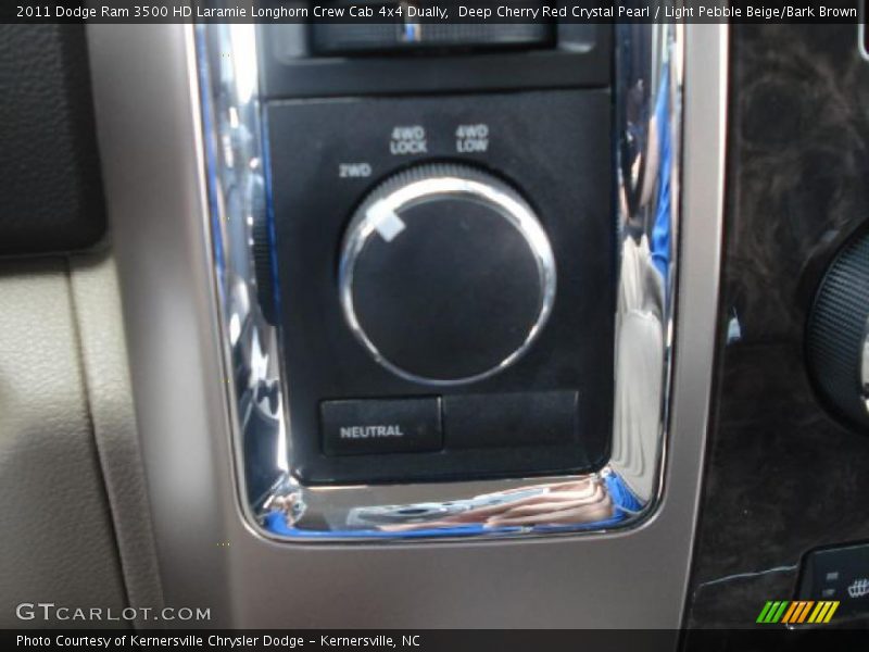 Deep Cherry Red Crystal Pearl / Light Pebble Beige/Bark Brown 2011 Dodge Ram 3500 HD Laramie Longhorn Crew Cab 4x4 Dually