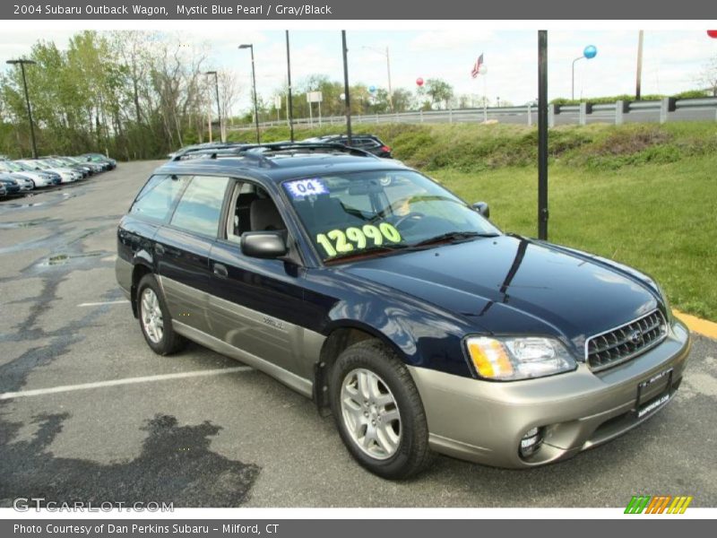 Mystic Blue Pearl / Gray/Black 2004 Subaru Outback Wagon