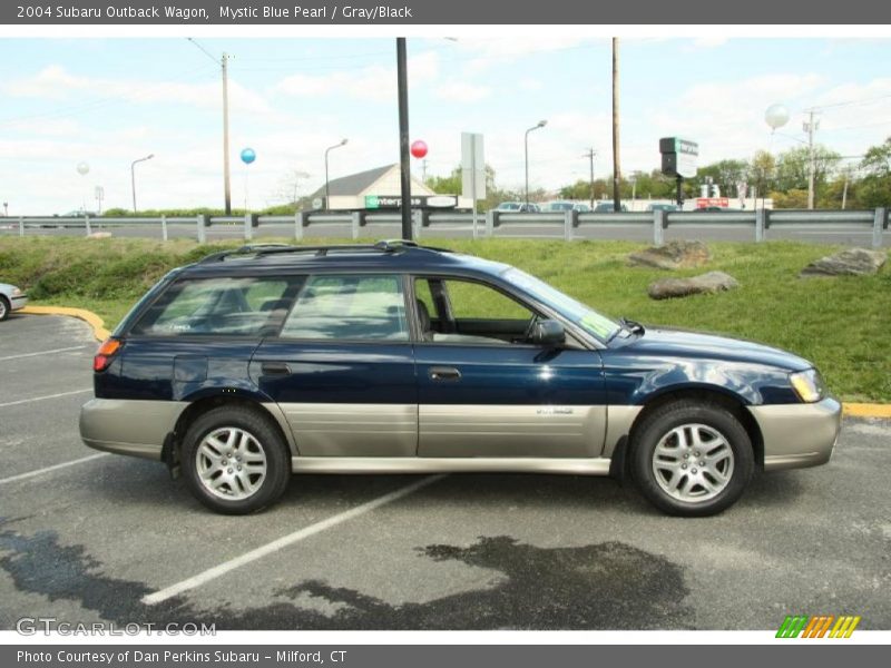 Mystic Blue Pearl / Gray/Black 2004 Subaru Outback Wagon