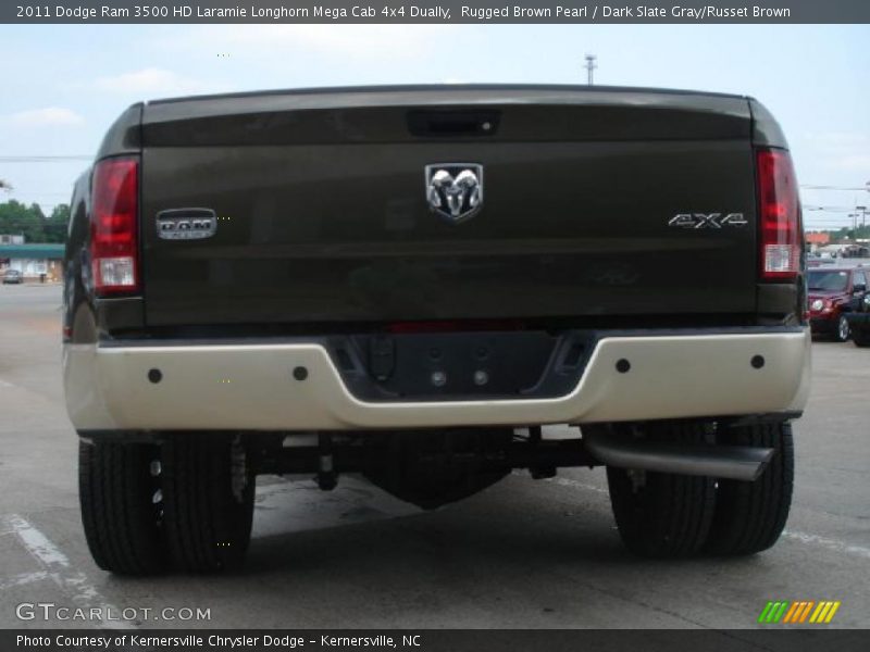 Rugged Brown Pearl / Dark Slate Gray/Russet Brown 2011 Dodge Ram 3500 HD Laramie Longhorn Mega Cab 4x4 Dually