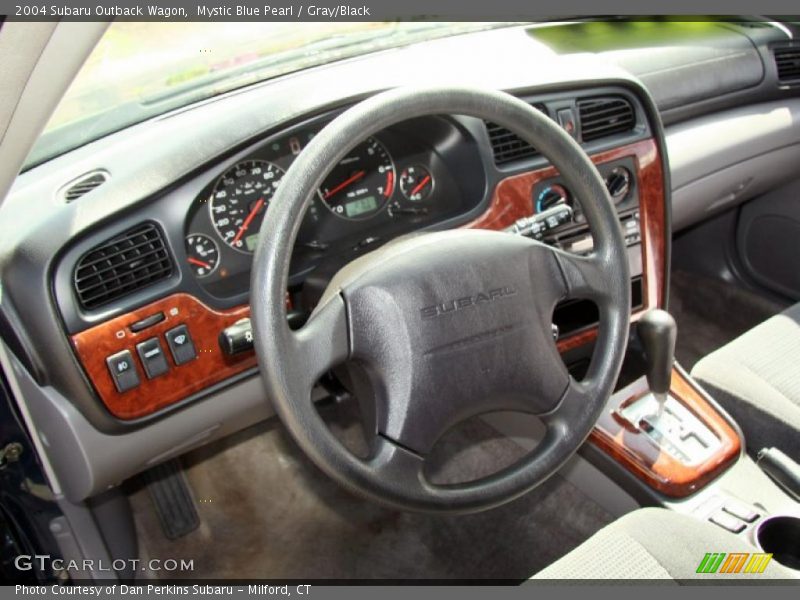 Mystic Blue Pearl / Gray/Black 2004 Subaru Outback Wagon