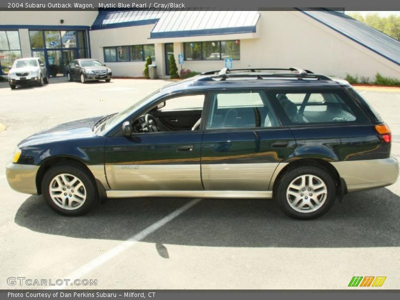 Mystic Blue Pearl / Gray/Black 2004 Subaru Outback Wagon