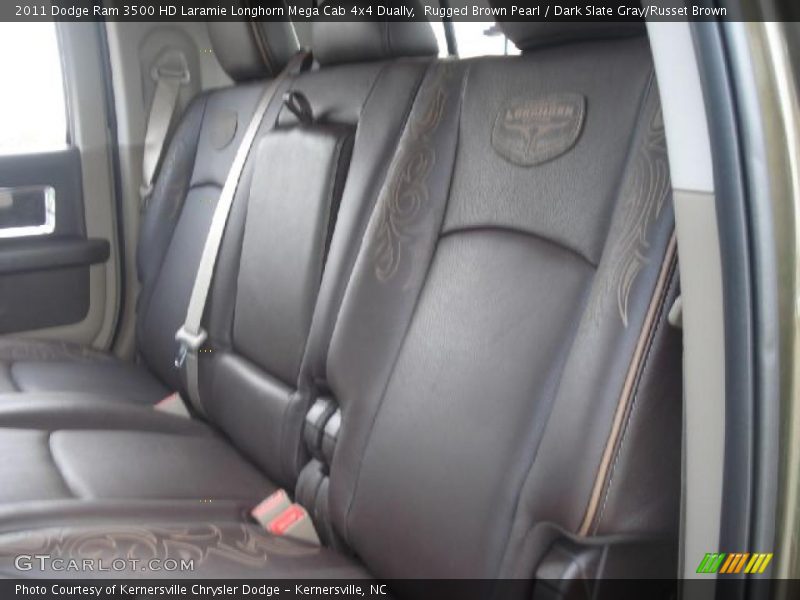 Rugged Brown Pearl / Dark Slate Gray/Russet Brown 2011 Dodge Ram 3500 HD Laramie Longhorn Mega Cab 4x4 Dually