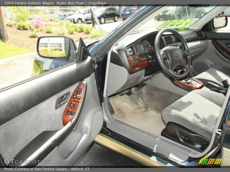 Mystic Blue Pearl / Gray/Black 2004 Subaru Outback Wagon