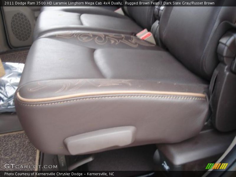 Rugged Brown Pearl / Dark Slate Gray/Russet Brown 2011 Dodge Ram 3500 HD Laramie Longhorn Mega Cab 4x4 Dually