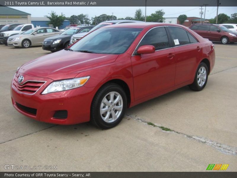 Barcelona Red Metallic / Ash 2011 Toyota Camry LE