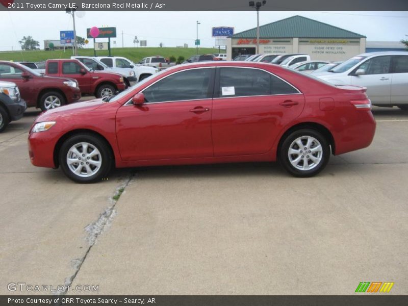 Barcelona Red Metallic / Ash 2011 Toyota Camry LE