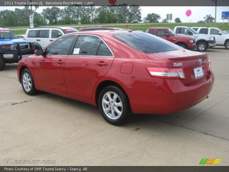 Barcelona Red Metallic / Ash 2011 Toyota Camry LE