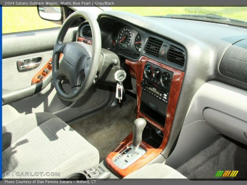 Mystic Blue Pearl / Gray/Black 2004 Subaru Outback Wagon
