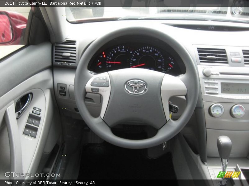 Barcelona Red Metallic / Ash 2011 Toyota Camry LE