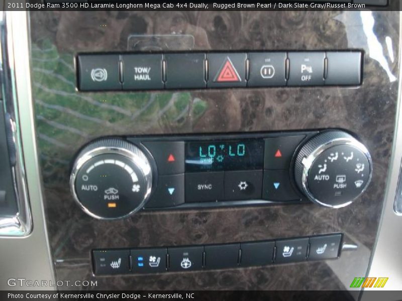 Rugged Brown Pearl / Dark Slate Gray/Russet Brown 2011 Dodge Ram 3500 HD Laramie Longhorn Mega Cab 4x4 Dually